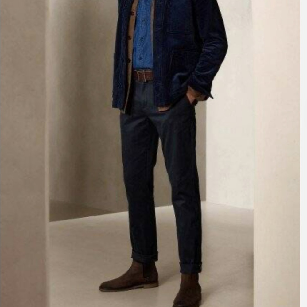 Banana Republic Tapered Rapid Movement Chino - Navy